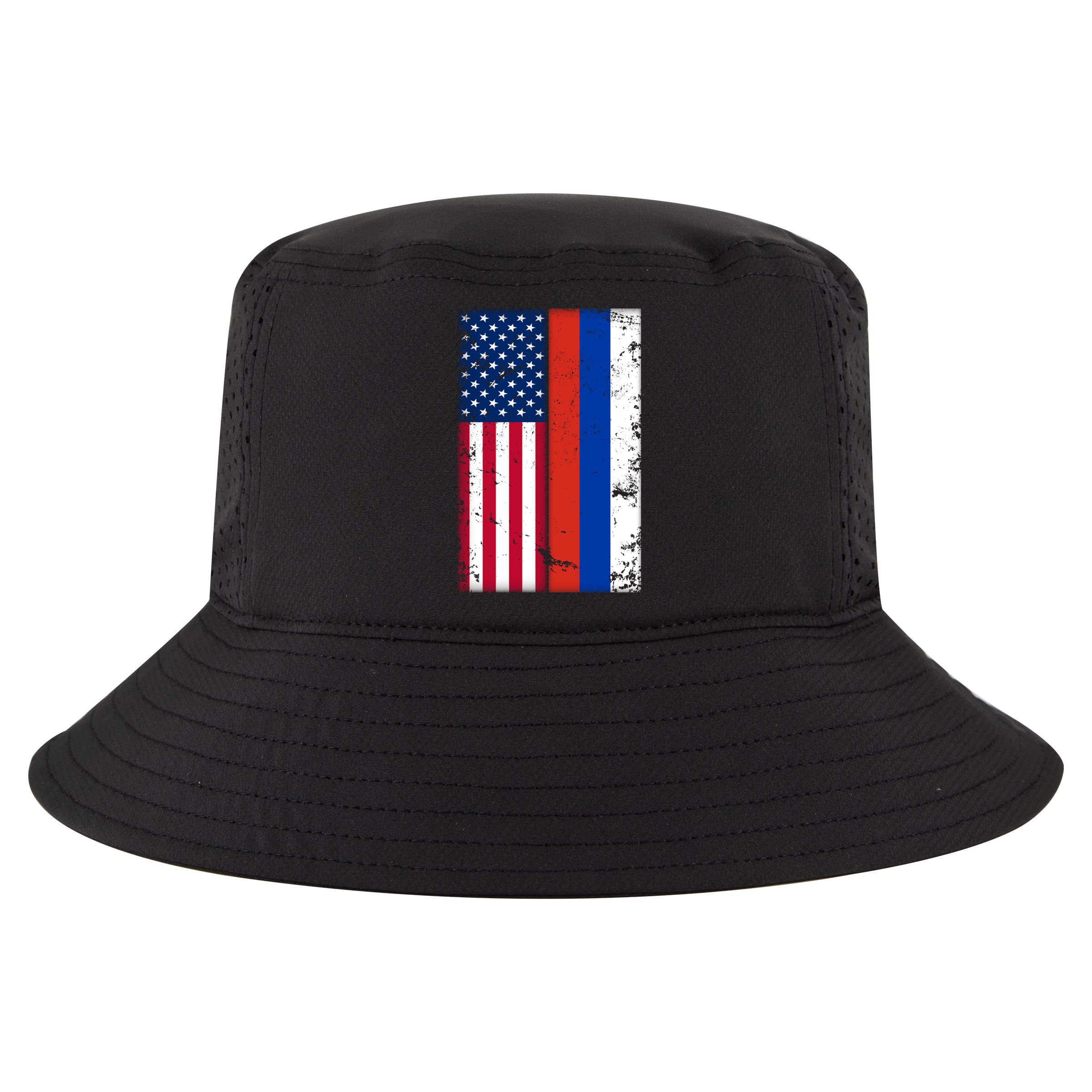 American Russia Vintage Flag Cool Comfort Performance Bucket Hat