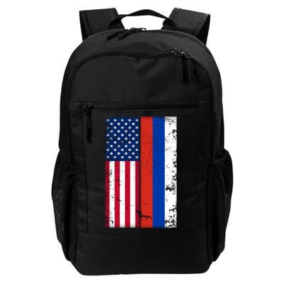 American Russia Vintage Flag Backpack