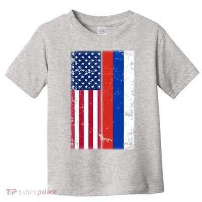 American Russia Vintage Flag Toddler T-Shirt