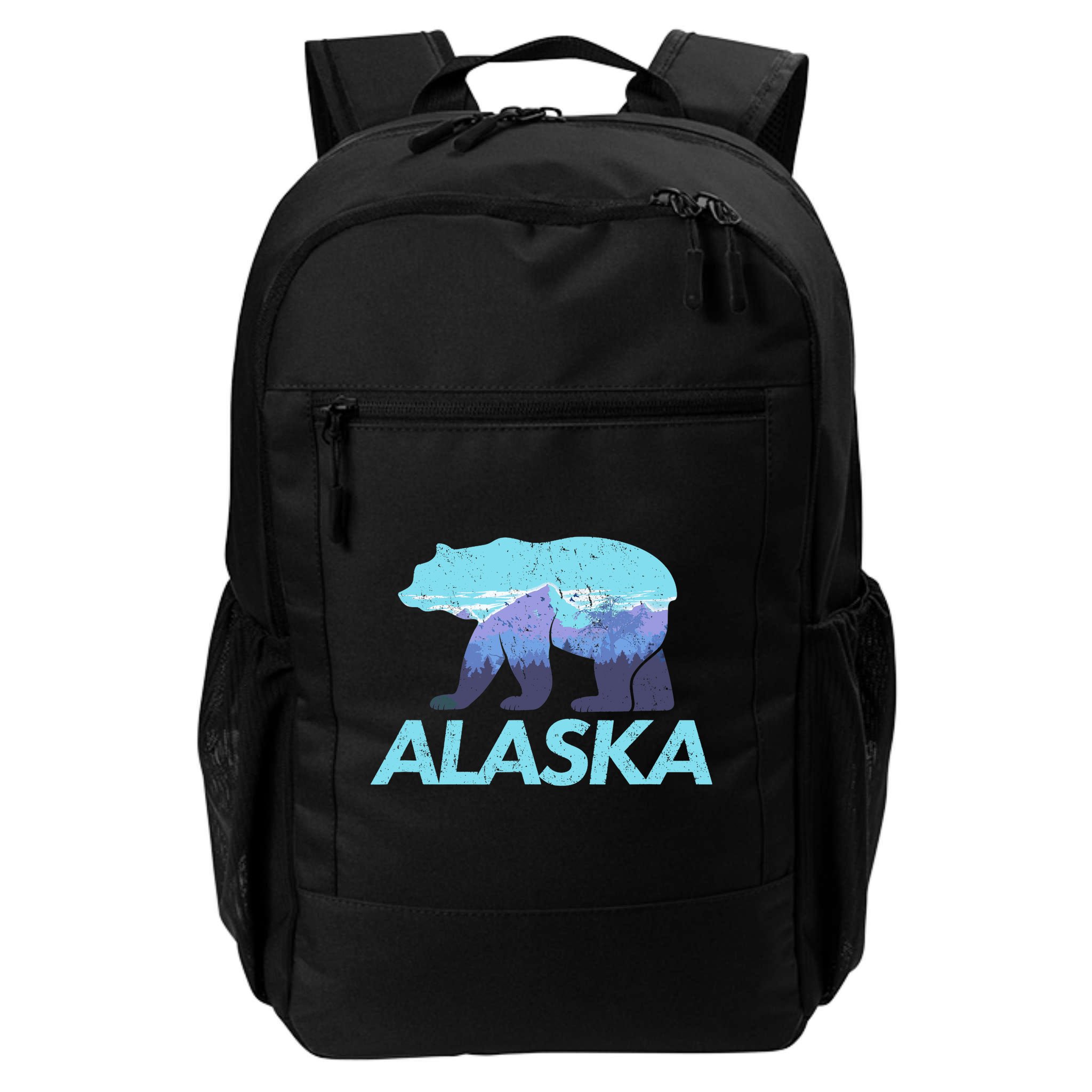 Alaska Retro Vintage Mountains & Outdoors Wilderness State Backpack