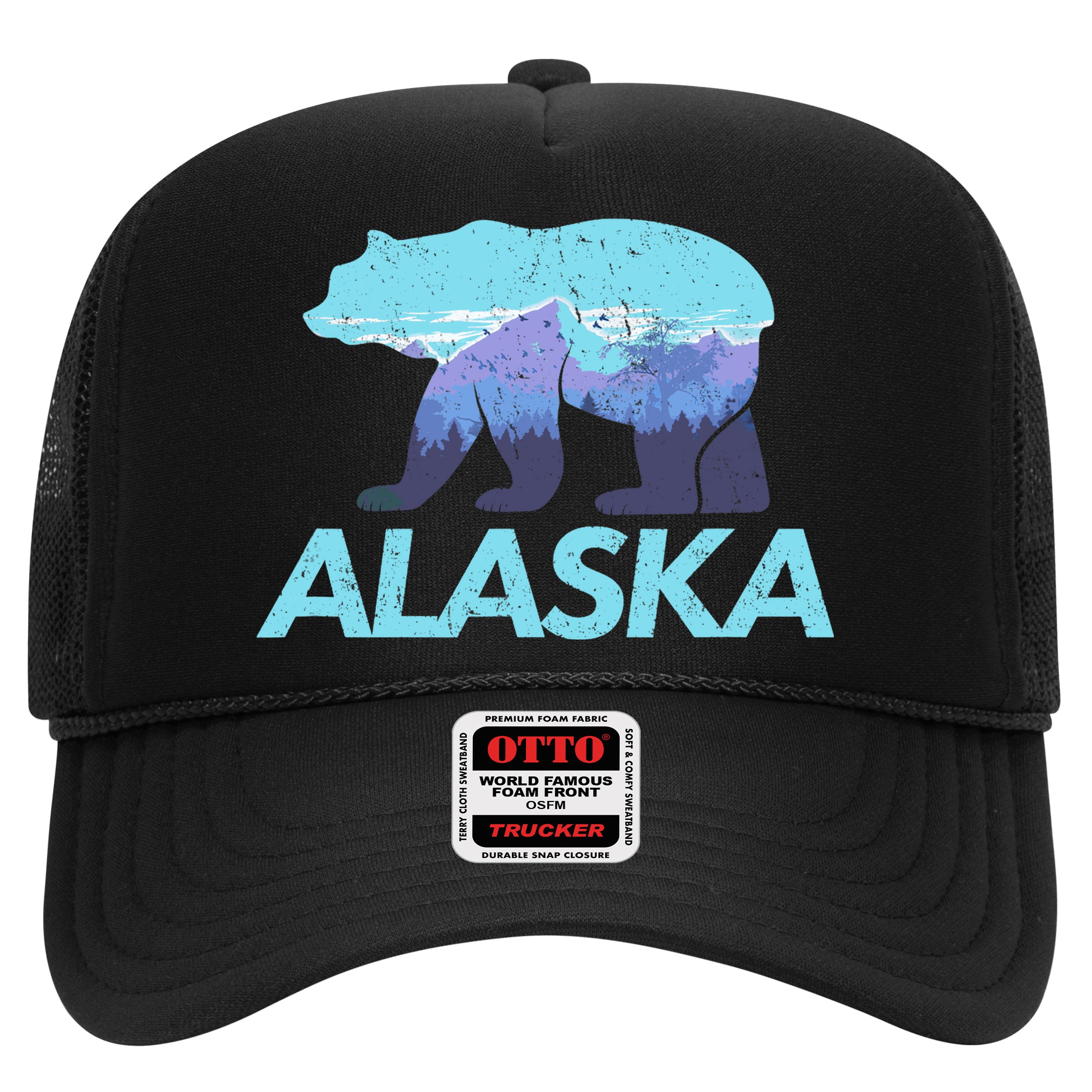 Alaska Retro Vintage Mountains & Outdoors Wilderness State Hat