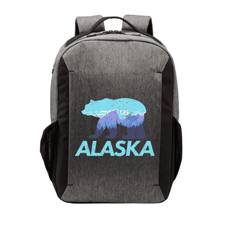 Alaska Retro Vintage Mountains & Outdoors Wilderness State Vector Backpack