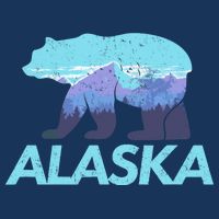 Alaska Retro Vintage Mountains & Outdoors Wilderness State Baby Bodysuit