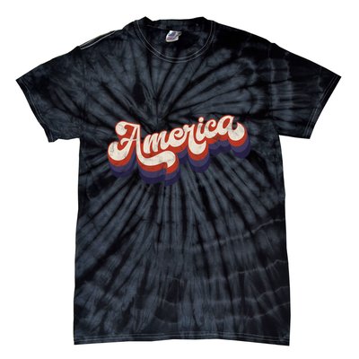 America Retro Vintage Tie-Dye T-Shirt