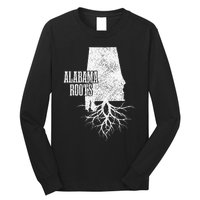 Alabama Roots Vintage Pride State Map Gift Long Sleeve Shirt