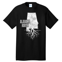 Alabama Roots Vintage Pride State Map Gift Tall T-Shirt