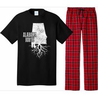 Alabama Roots Vintage Pride State Map Gift Pajama Set