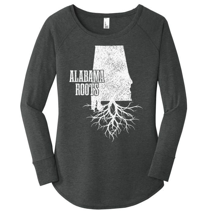 Alabama Roots Vintage Pride State Map Gift Women's Perfect Tri Tunic Long Sleeve Shirt