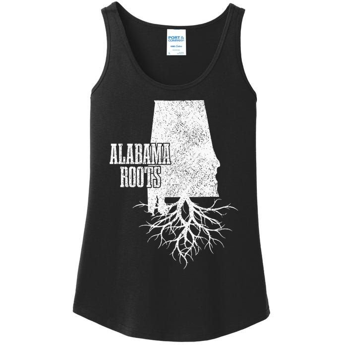 Alabama Roots Vintage Pride State Map Gift Ladies Essential Tank