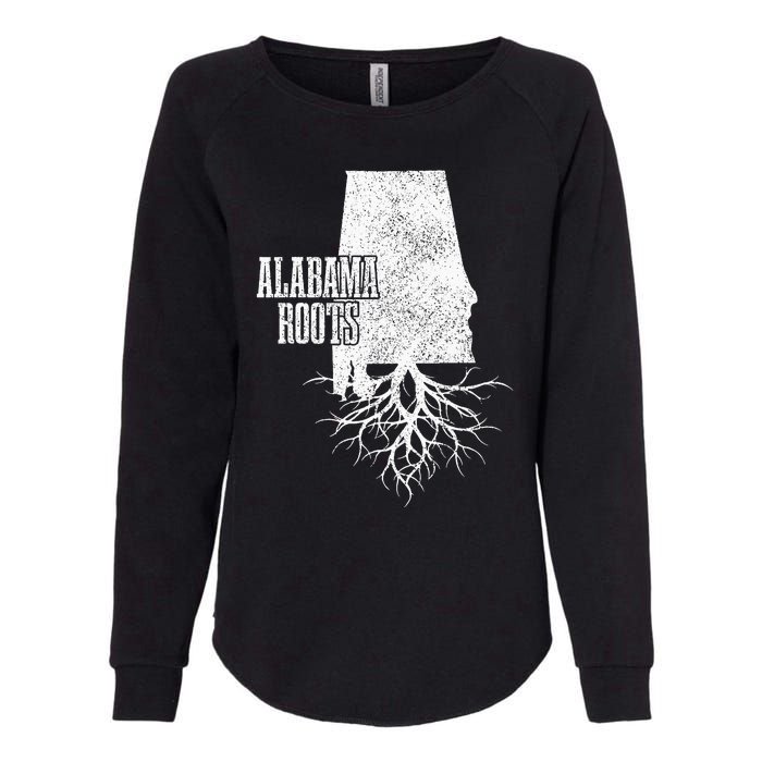 Alabama Roots Vintage Pride State Map Gift Womens California Wash Sweatshirt