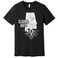 Alabama Roots Vintage Pride State Map Gift Premium T-Shirt