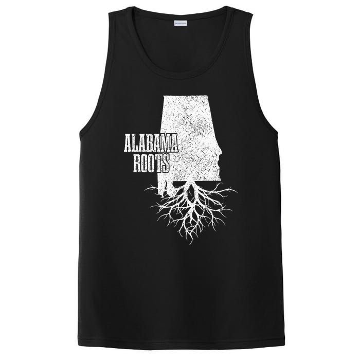 Alabama Roots Vintage Pride State Map Gift PosiCharge Competitor Tank