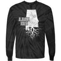 Alabama Roots Vintage Pride State Map Gift Tie-Dye Long Sleeve Shirt