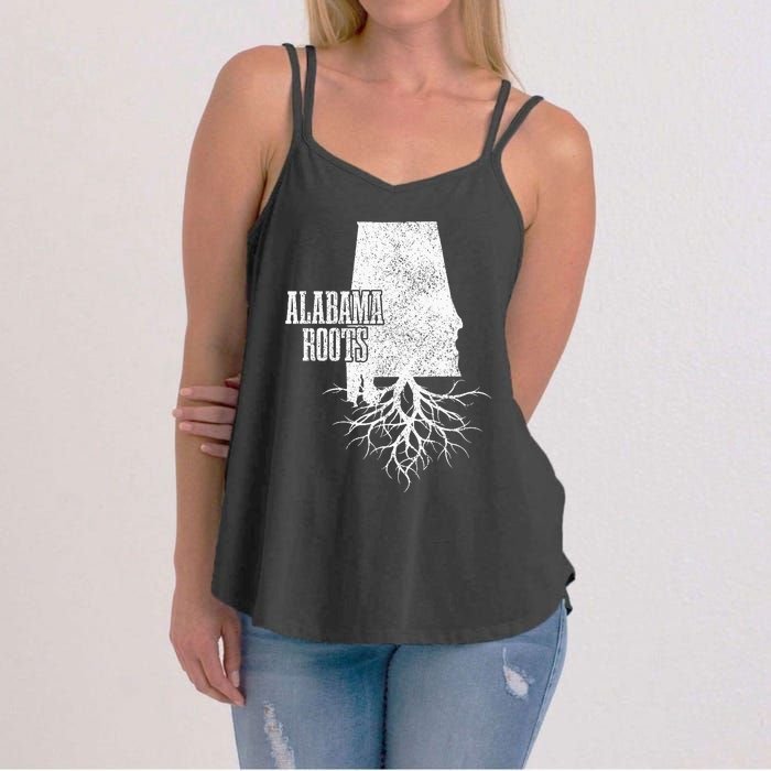 Alabama Roots Vintage Pride State Map Gift Women's Strappy Tank