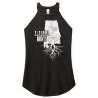 Alabama Roots Vintage Pride State Map Gift Women's Perfect Tri Rocker Tank