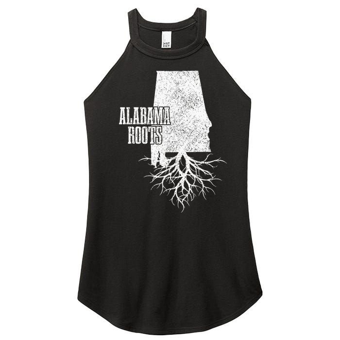 Alabama Roots Vintage Pride State Map Gift Women's Perfect Tri Rocker Tank