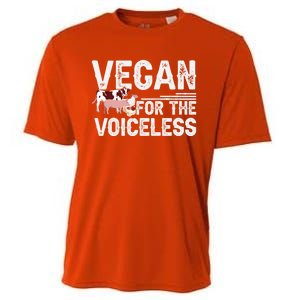 Animal Rights Veganism Plant Based Vegan For The Voiceless Gift Cooling Performance Crew T-Shirt