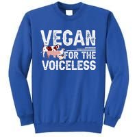 Animal Rights Veganism Plant Based Vegan For The Voiceless Gift Sweatshirt