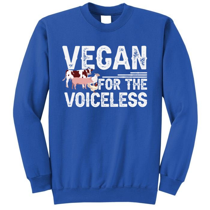 Animal Rights Veganism Plant Based Vegan For The Voiceless Gift Sweatshirt