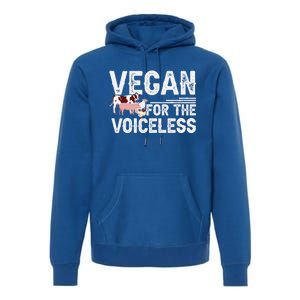 Animal Rights Veganism Plant Based Vegan For The Voiceless Gift Premium Hoodie