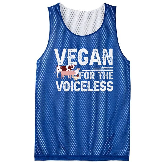 Animal Rights Veganism Plant Based Vegan For The Voiceless Gift Mesh Reversible Basketball Jersey Tank