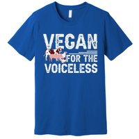 Animal Rights Veganism Plant Based Vegan For The Voiceless Gift Premium T-Shirt