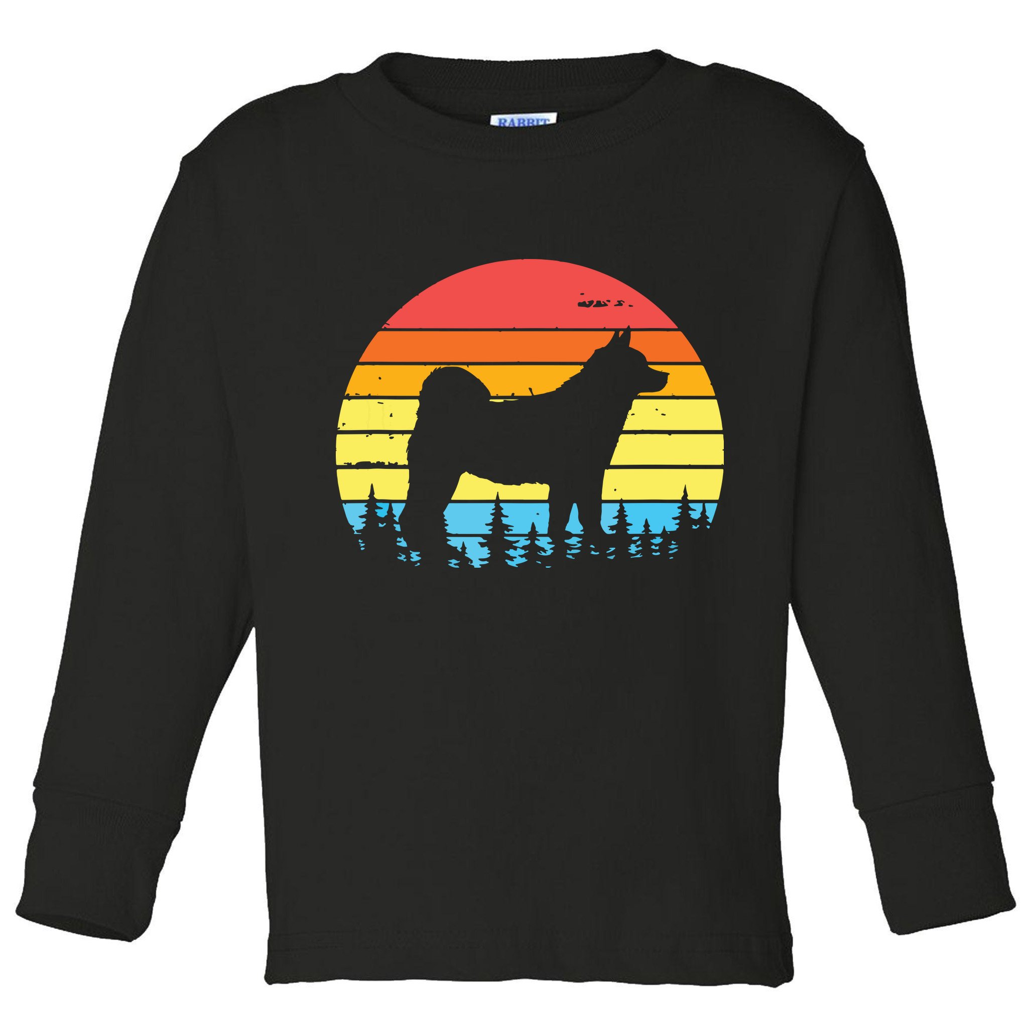 AKITA Retro Vintage Apparel Toddler Long Sleeve Shirt