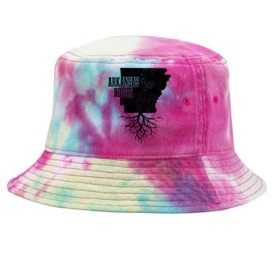 Arkansas Roots Vintage Pride State Map Gift Tie-Dyed Bucket Hat