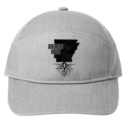 Arkansas Roots Vintage Pride State Map Gift 7-Panel Snapback Hat