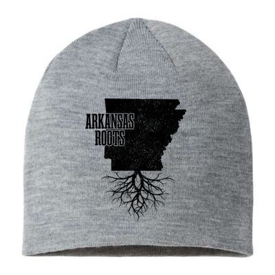 Arkansas Roots Vintage Pride State Map Gift Sustainable Beanie