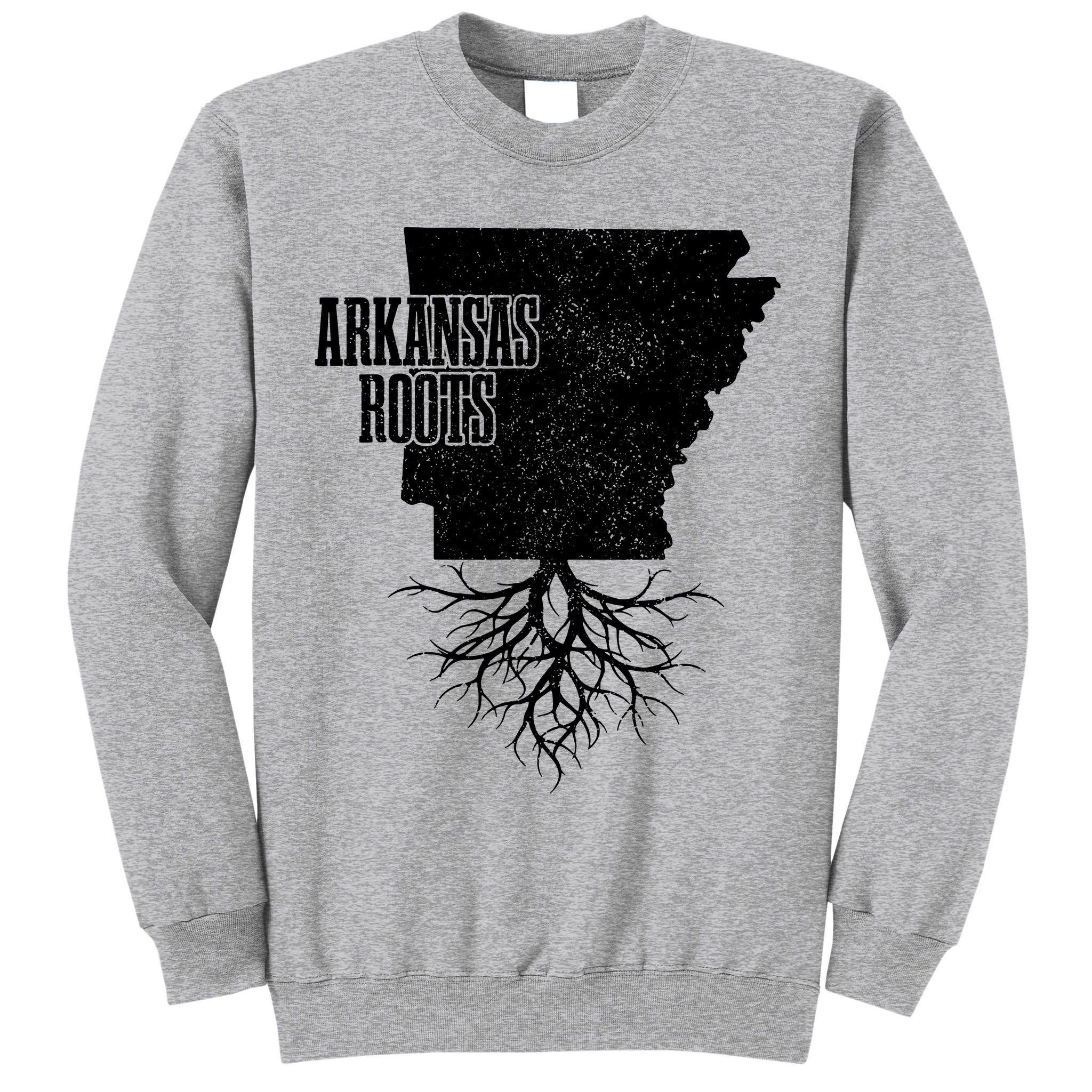 Arkansas Roots Vintage Pride State Map Gift Tall Sweatshirt