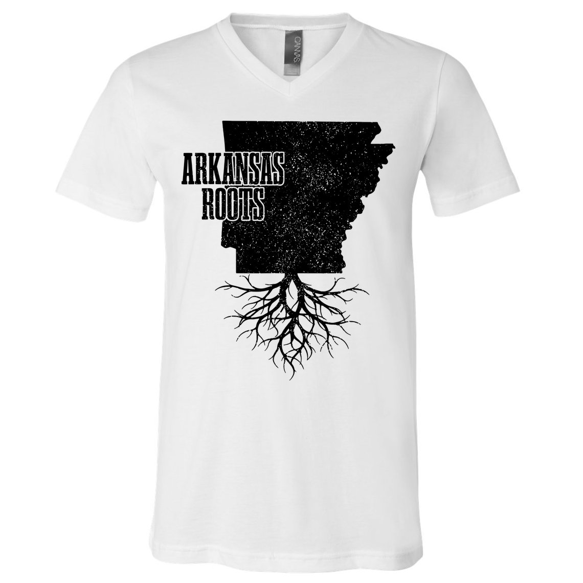 Arkansas Roots Vintage Pride State Map Gift V-Neck T-Shirt