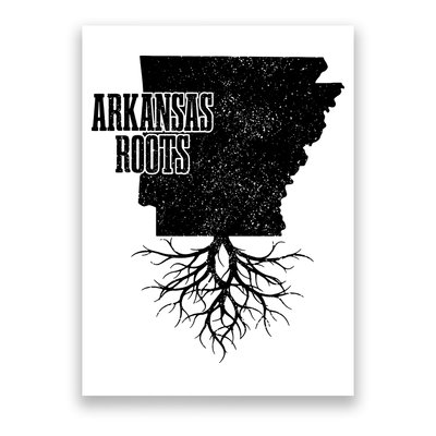 Arkansas Roots Vintage Pride State Map Gift Poster