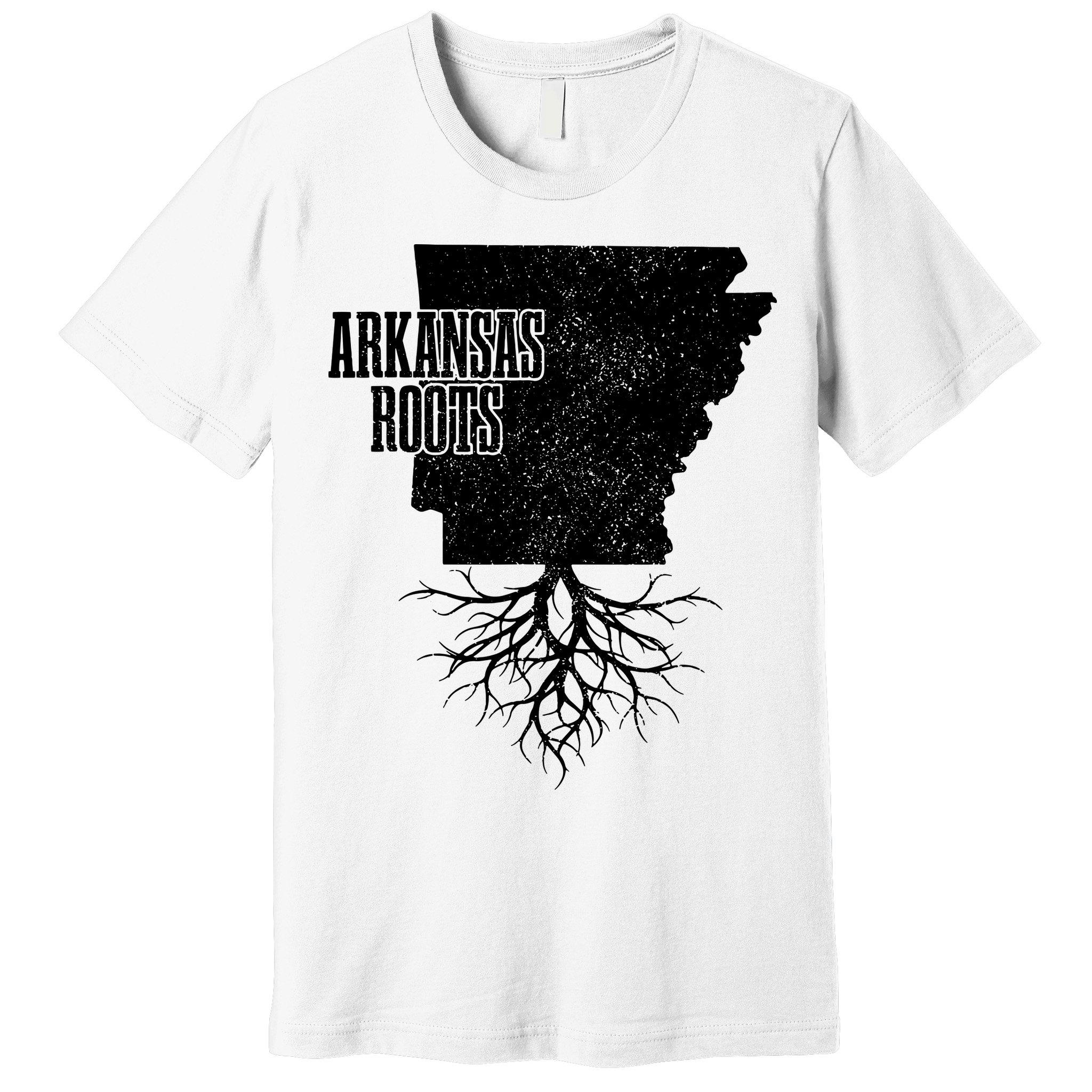 Arkansas Roots Vintage Pride State Map Gift Premium T-Shirt