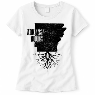 Arkansas Roots Vintage Pride State Map Gift Womens T-Shirt