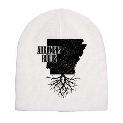 Arkansas Roots Vintage Pride State Map Gift Short Acrylic Beanie