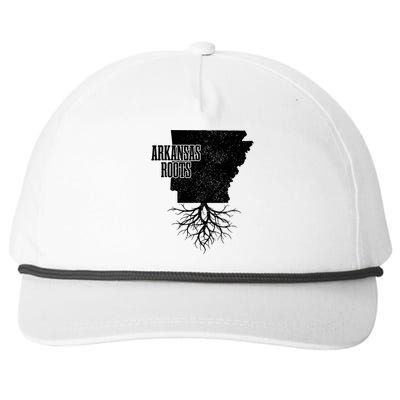 Arkansas Roots Vintage Pride State Map Gift Snapback Five-Panel Rope Hat