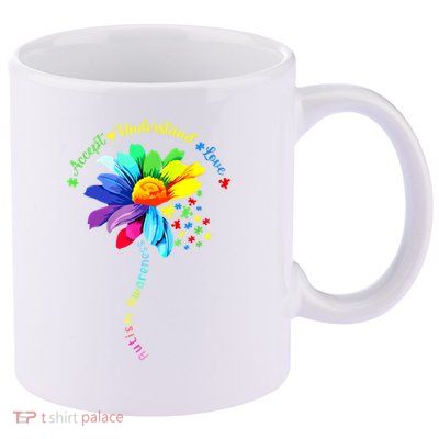 Autism Retro Vintage – Autism Awareness 11oz C Handle Ceramic Mug