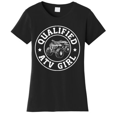 ATV Retro Vintage Quad Bikes Girl Women's T-Shirt