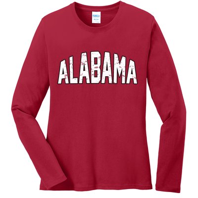 Alabama Retro Vintage Ladies Long Sleeve Shirt