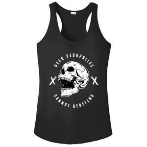 Alex Rosen Wearing Dead Pedophiles Cannot Reoffend Ladies PosiCharge Competitor Racerback Tank