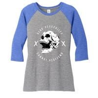 Alex Rosen Wearing Dead Pedophiles Cannot Reoffend Women's Tri-Blend 3/4-Sleeve Raglan Shirt