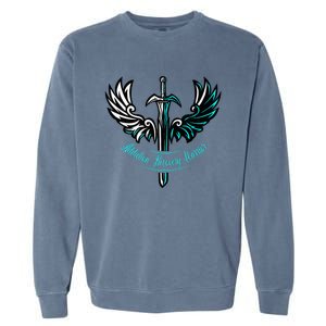 Addiction Recovery Warrior Celebrate Recovery Awareness Garment-Dyed Sweatshirt