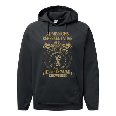 Admissions Representative We Do Precision Performance Fleece Hoodie