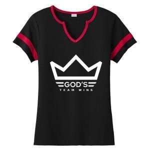 Anthony Raimondi Wearing GodS Team Wins Ladies Halftime Notch Neck Tee