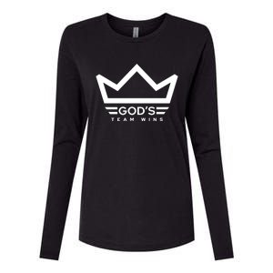 Anthony Raimondi Wearing GodS Team Wins Womens Cotton Relaxed Long Sleeve T-Shirt