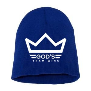 Anthony Raimondi Wearing GodS Team Wins Short Acrylic Beanie