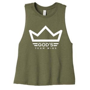 Anthony Raimondi Wearing GodS Team Wins Women's Racerback Cropped Tank