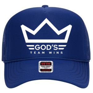 Anthony Raimondi Wearing GodS Team Wins High Crown Mesh Back Trucker Hat