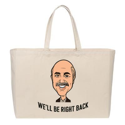 Adam Ray WeLl Be Right Back Cotton Canvas Jumbo Tote